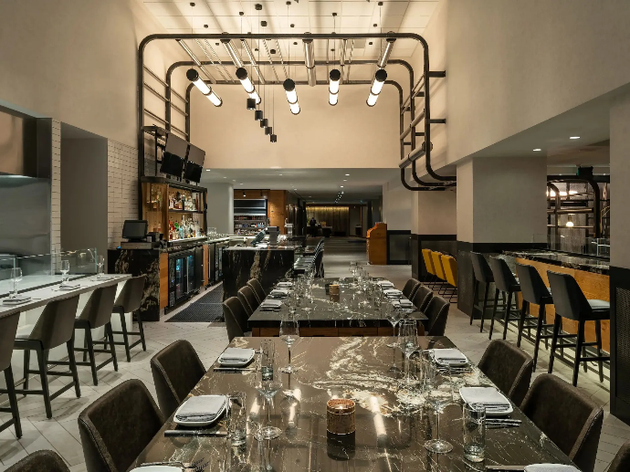Sustainable hospitality fit-out materials and LEED-compliant components by Bolici